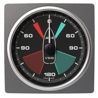 Veratron 4-3/8" (110mm) AcquaLink® Apparent Wind Angle 360° - 12/24V - Black Dial & Bezel