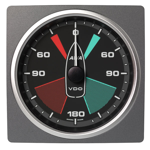 Veratron 4-3/8" (110mm) AcquaLink® Apparent Wind Angle 360° - 12/24V - Black Dial & Bezel
