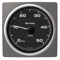 Veratron 4-3/8" (110mm) AcquaLink® Speed Through Water 50 Knots - 12/24V - Black Dial & Bezel