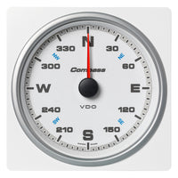 Veratron 4-3/8" (110mm) AcquaLink® Compass 360° - 12/24V - White Dial & Bezel