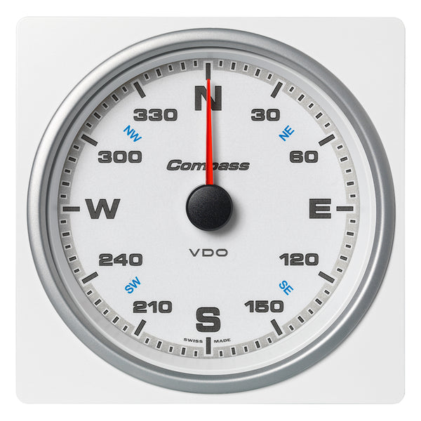 Veratron 4-3/8" (110mm) AcquaLink® Compass 360° - 12/24V - White Dial & Bezel