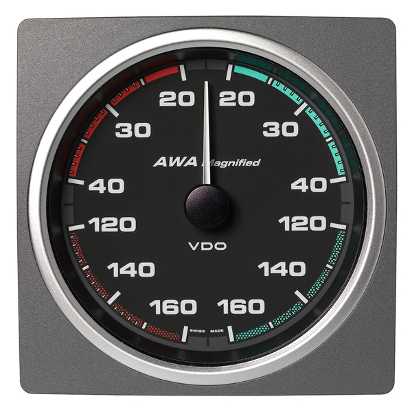 Veratron 4-3/8" (110mm) AcquaLink® Apparent Wind Angle Magnified 360° - 12/24V - Black Dial & Bezel