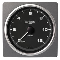 Veratron 4-3/8" (110mm) AcquaLink® Speed Over Ground 12 Knots - 12/24V - Black Dial & Bezel