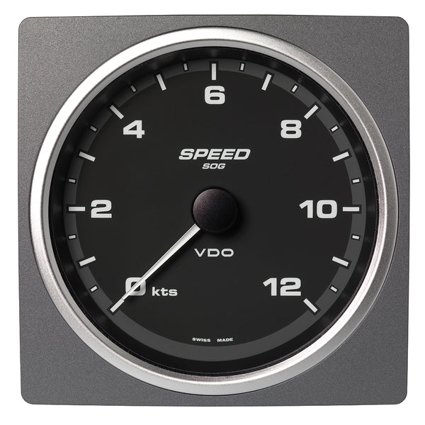 Veratron 4-3/8" (110mm) AcquaLink® Speed Over Ground 12 Knots - 12/24V - Black Dial & Bezel