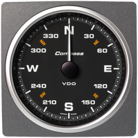 Veratron 4-3/8" (110mm) AcquaLink® Compass 360° - 12/24V - Black Dial & Bezel