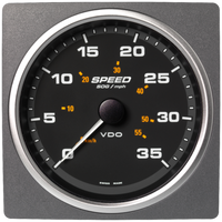 Veratron 4-3/8" (110mm) AcquaLink® Speed Over Ground 35 MPH/60 KMH - 12/24V - Black Dial & Bezel