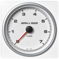 Veratron 4-3/8" (110mm) AcquaLink® Tachometer 7000 RPM - 12/24V - White Dial & Bezel