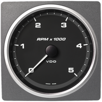 Veratron 4-3/8" (110mm) AcquaLink® Tachometer 5000 RPM - 12/24V - Black Dial & Bezel