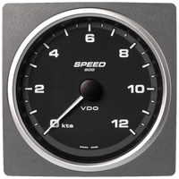 Veratron 4-3/8" (110mm) AcquaLink® Speed Over Ground 12 Knots - 12/24V - Black Dial & Bezel