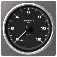 Veratron 4-3/8" (110mm) AcquaLink® Speed Over Ground 12 Knots - 12/24V - Black Dial & Bezel