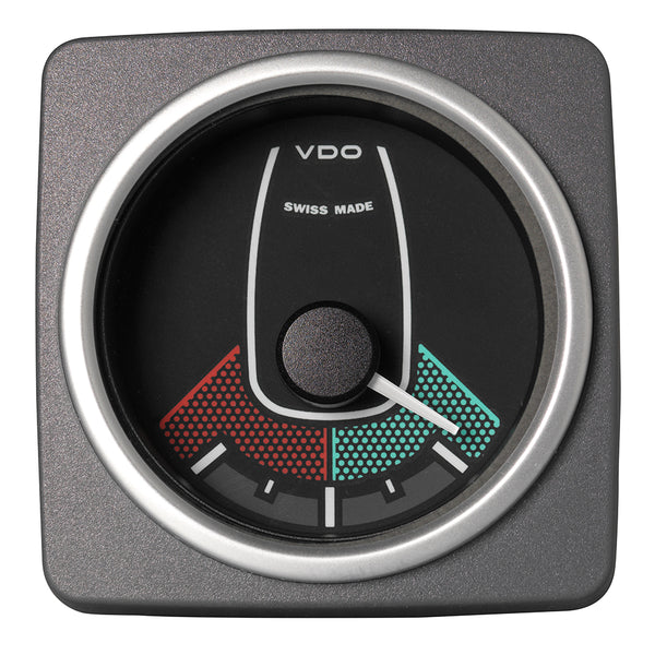 Veratron 52 MM (2-1/16") AcquaLink Rudder Angle Gauge 90° - Black Dial & Bezel