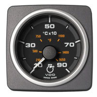 Veratron 52 MM (2-1/16") AcquaLink Pyrometer Gauge 900°C/1650°F - Black Dial & Bezel