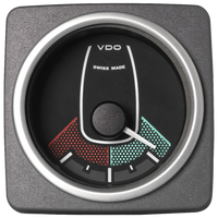 Veratron 52 MM (2-1/16") AcquaLink Rudder Angle Gauge 90° - Black Dial & Bezel