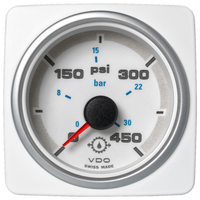 Veratron 52 MM (2-1/16") AcquaLink Engine Trim Gauge Up/Down - White Dial & Bezel