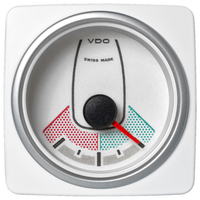 Veratron 52 MM (2-1/16") AcquaLink Rudder Angle Gauge 90° - White Dial & Bezel