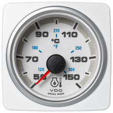 Veratron 52 MM (2-1/16") AcquaLink Engine Oil Temperature 50°C/150°C - White Dial & Bezel