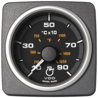 Veratron 52 MM (2-1/16") AcquaLink Pyrometer Gauge 900°C/1650°F - Black Dial & Bezel