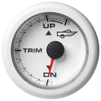 Veratron 52MM (2-1/16") OceanLink Engine Trim - Up/Down - White Dial & Bezel