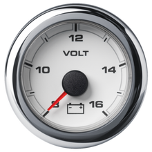 Veratron 52MM (2-1/16") OceanLink Battery Voltage Gauge - 8 to 16V - White Dial & Bezel
