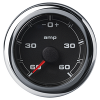 Veratron 52MM (2-1/16") OceanLink Battery Current Gauge - 60/+60 Amps - Black Dial & Bezel