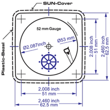 Veratron 52MM (2-1/16") Bezel f/AcquaLink Gauges - White
