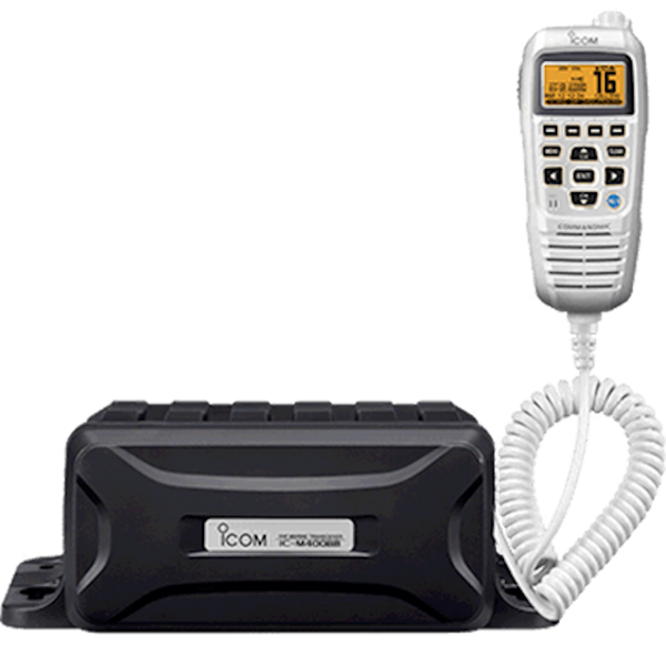 Icom VHF, Black Box w/White CommandMic IV