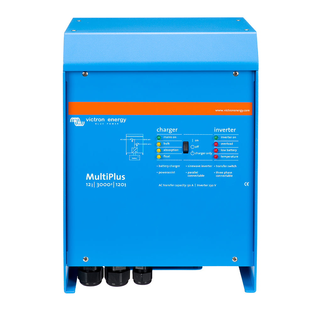 Victron MultiPlus Inverter/Charger 12V DC - 3000W - 120V AC w/120AMP Battery Charger - 50AMP Transfer Switch (UL LISTED)