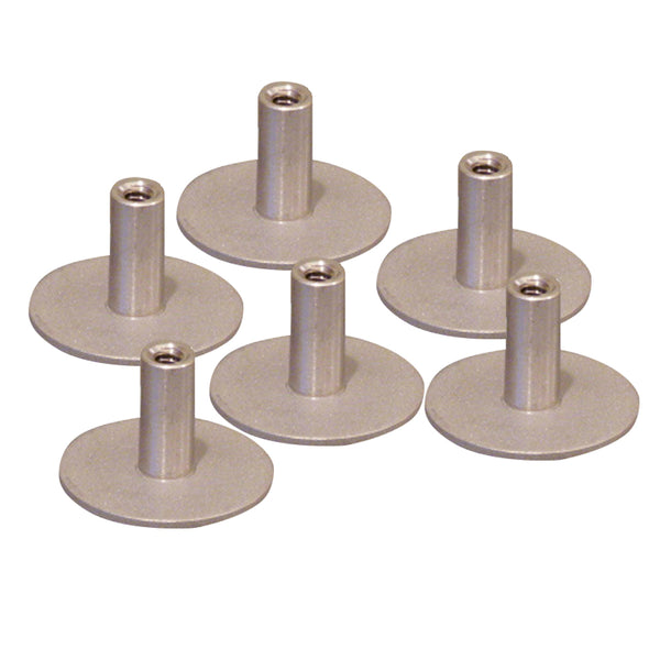 Weld Mount Stainless Steel Standoff 1.25" Base  1/4" x 20 Thread .75    Tall - 6-Pack