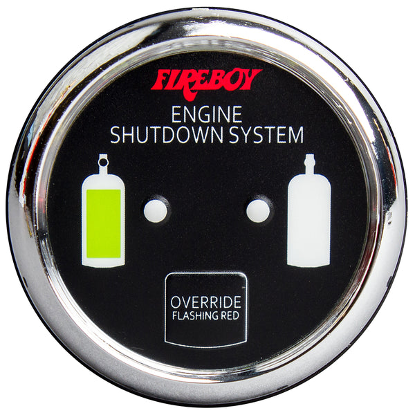 Xintex Deluxe Helm Display w/Gauge Body, LED & Color Graphics f/Engine Shutdown System - Chrome Bezel Display
