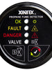 Xintex Propane Fume Detector w/Plastic Sensor & Solenoid Valve - Black Bezel Display